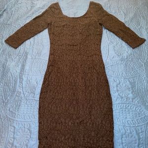 Fitted Black Lace Dress